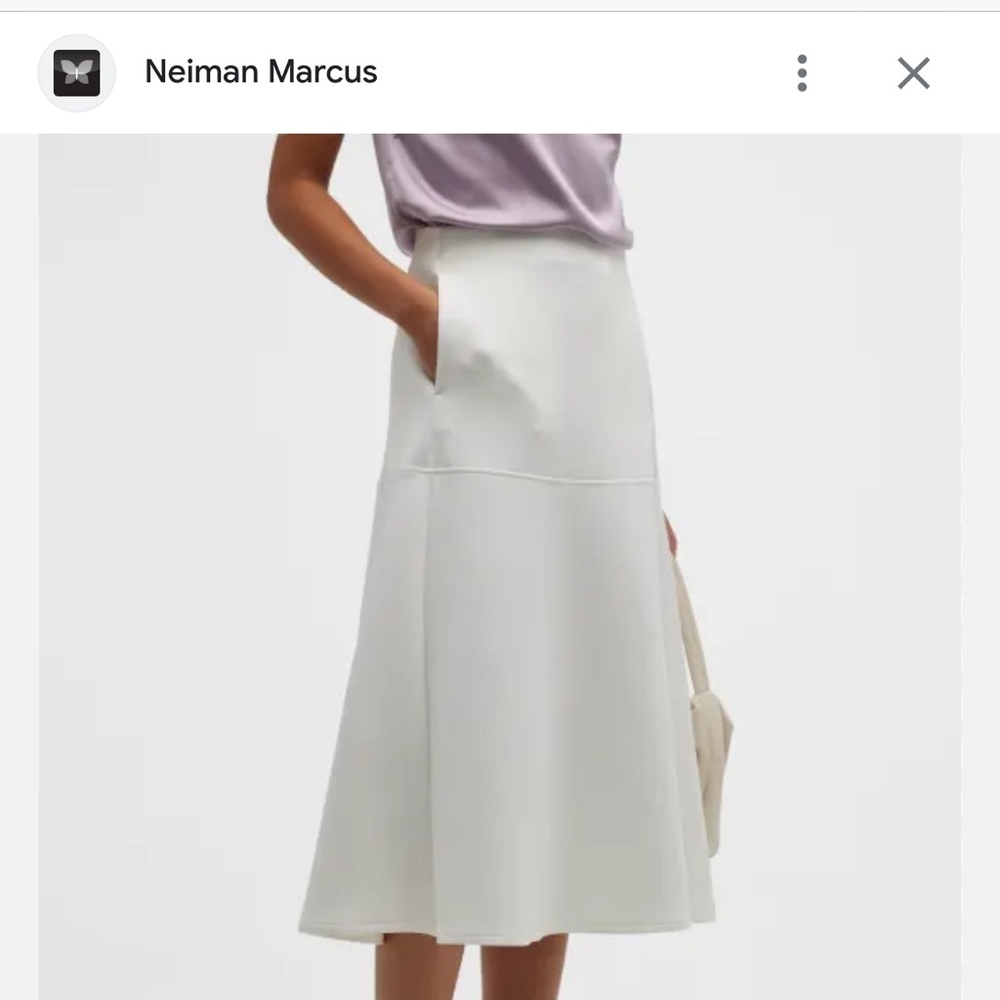 Max Mara Neiman Marcus Frine A-Line Jersey Midi Skirt